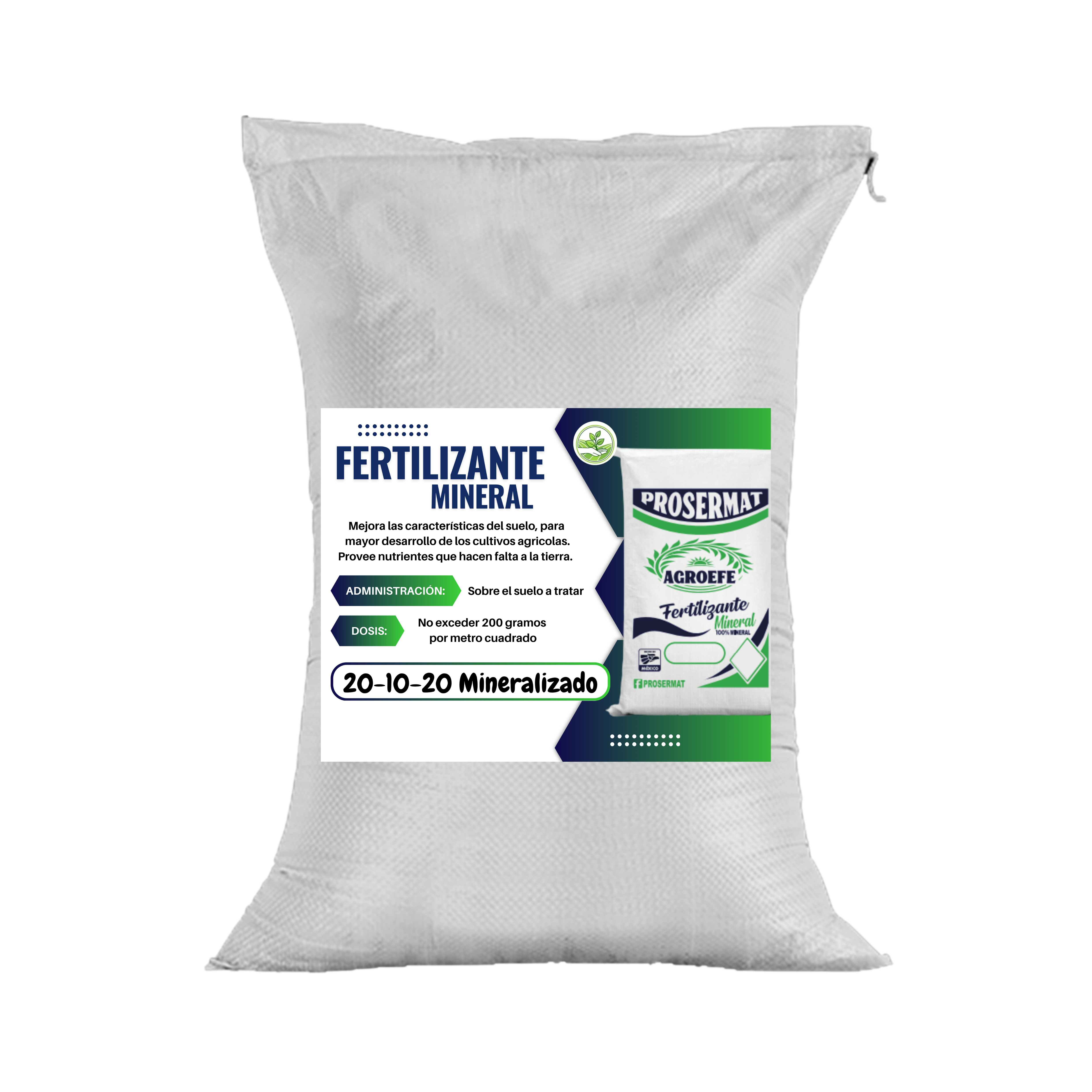 20-10-20 mineralizado ferlizante 10 kg AgroEfe