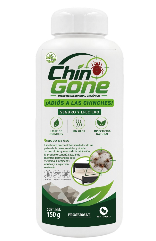 CHIN-GONE adiós a las chinches de cama y colchon bote 150 g