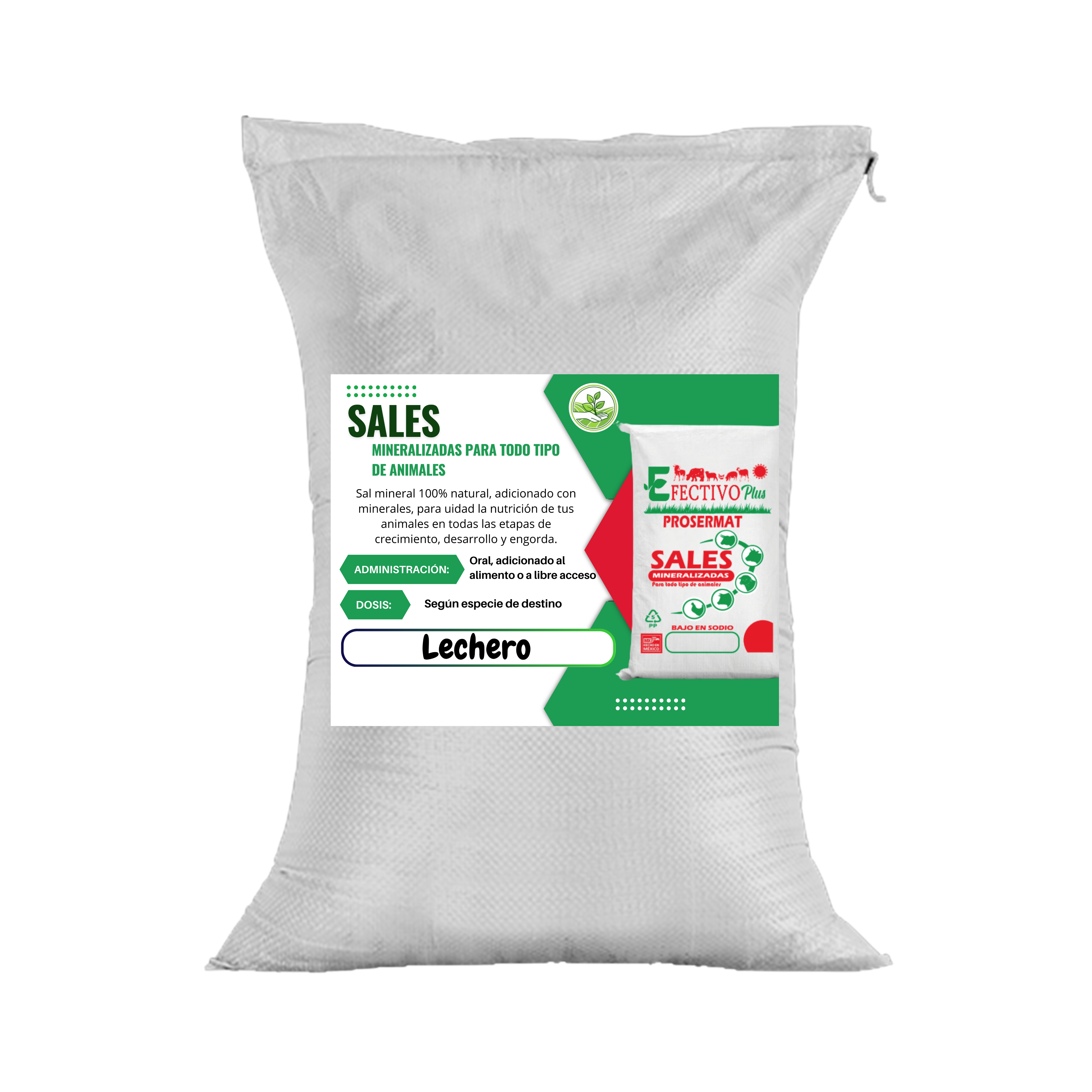 Sales Mineralizadas Lechero 10 kg Efectivo Plus