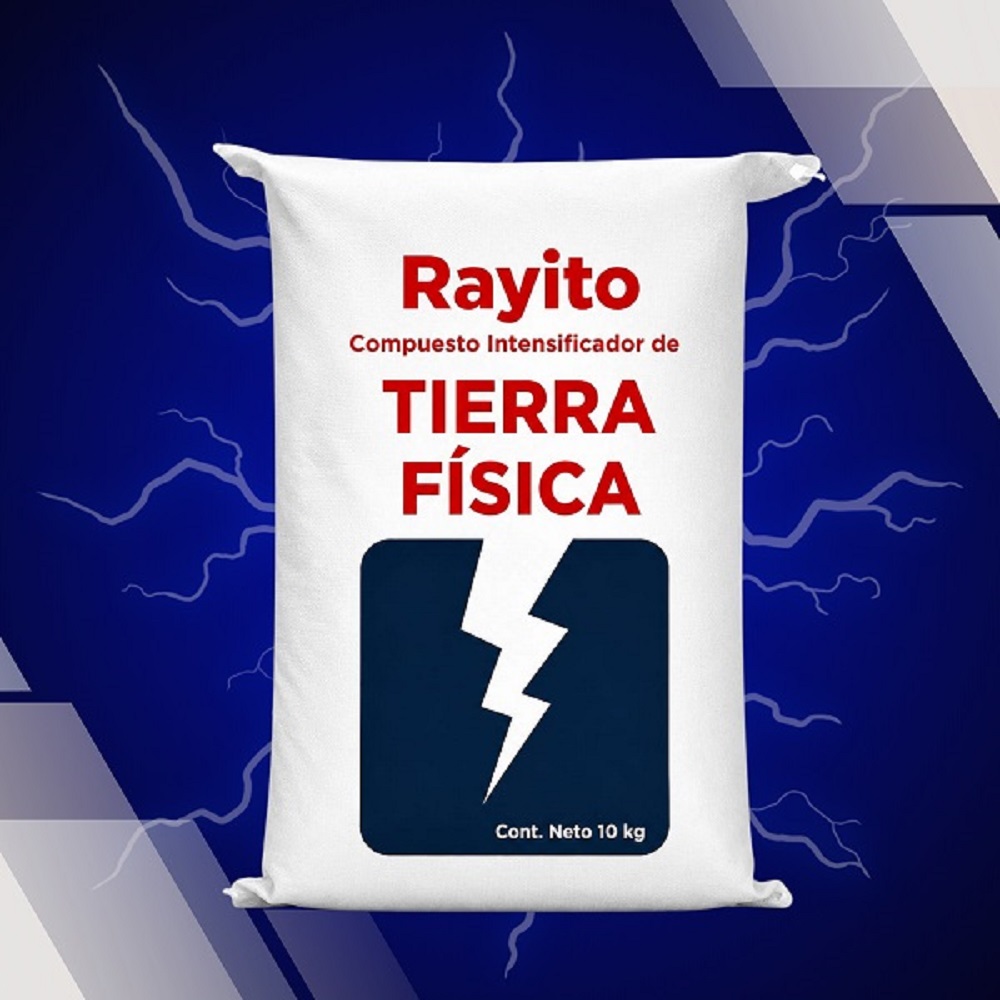 Compuesto intensificador "Rayito" para varillas de Tierra Fisica 10 kg