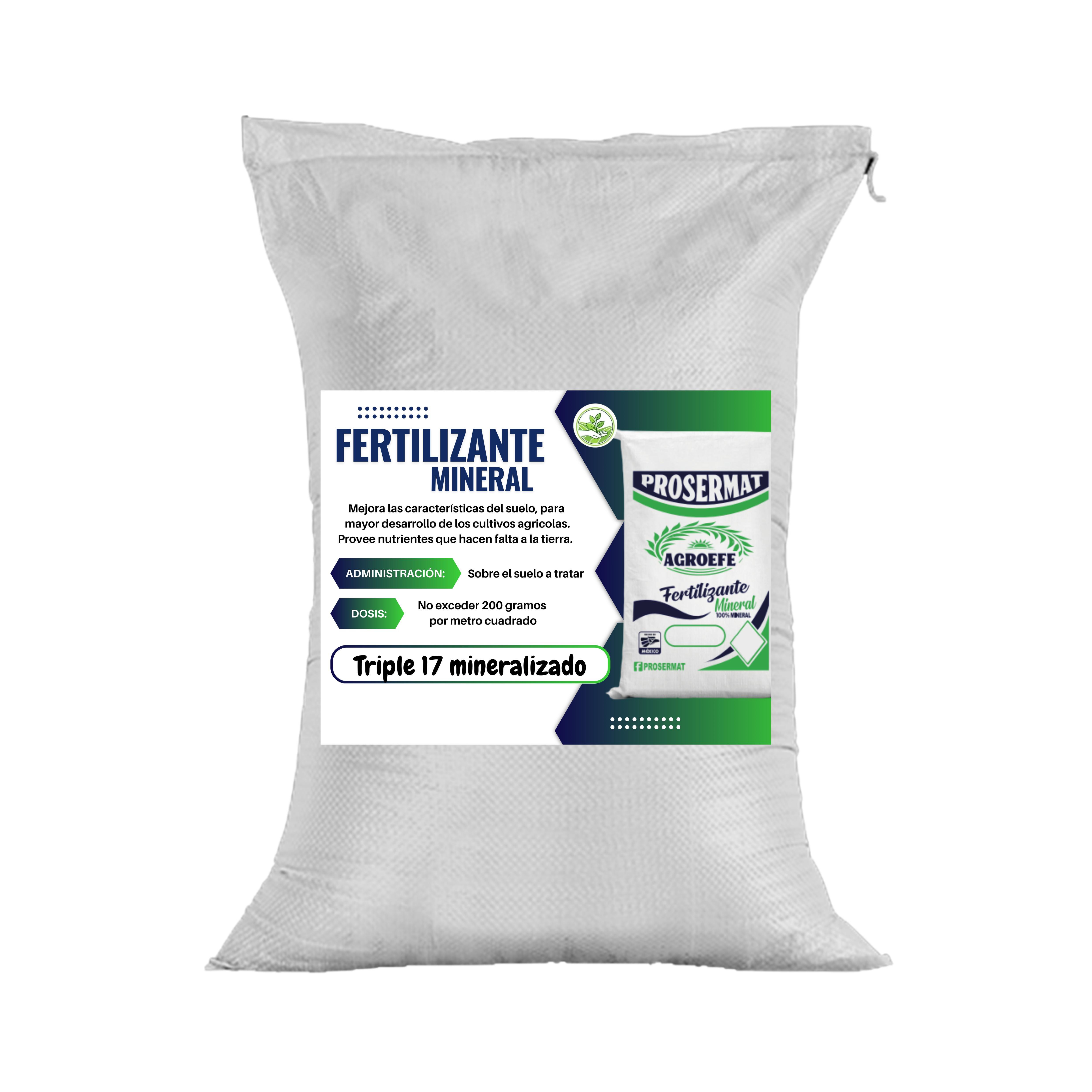 17-17-17 mineralizado fertilizante 10 kg AgroEfe