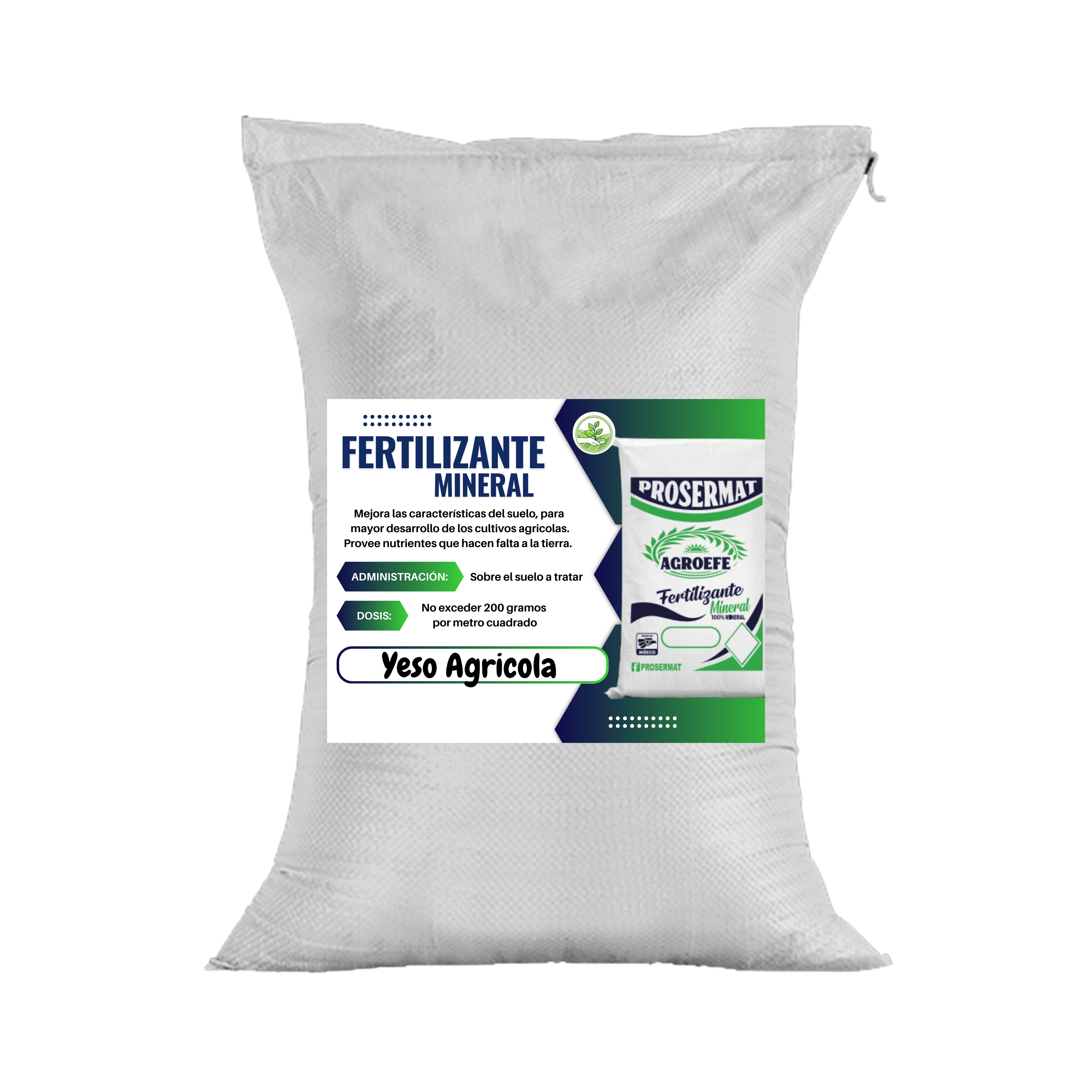 Yeso Agrícola Sulfato De Calcio 10 kg AgroEfe